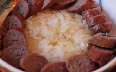 Grilled Bratwurst and Sauerkraut