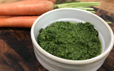 Carrot Top & Parsley Chimichurri Sauce (Vegan, Gluten-Free)