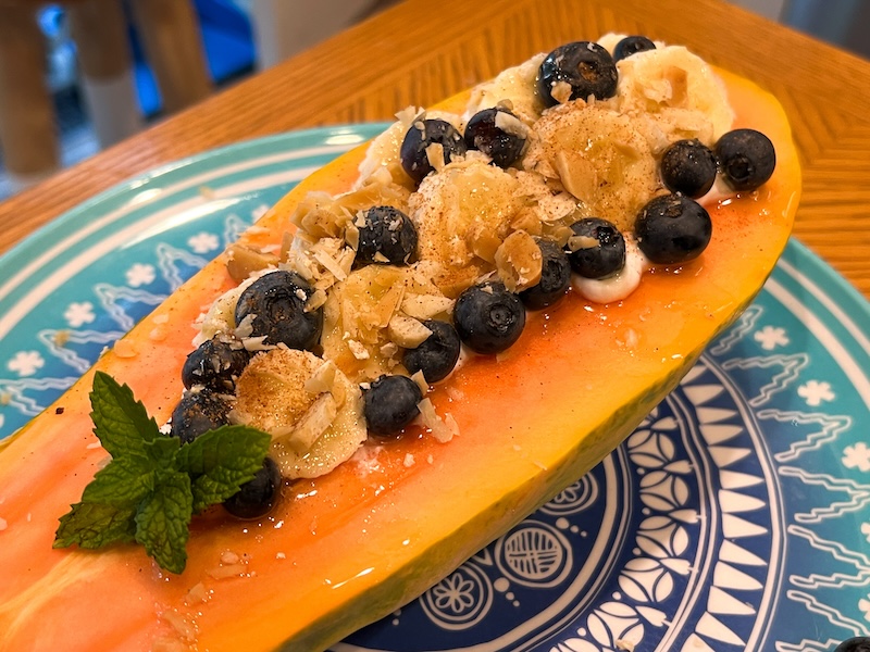 Tropical Papaya Boat (GF, DF, Vegan Option)